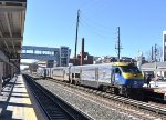 LIRR Train # 6550 arriving into Mineola Station with DE30AC # 417 as power 